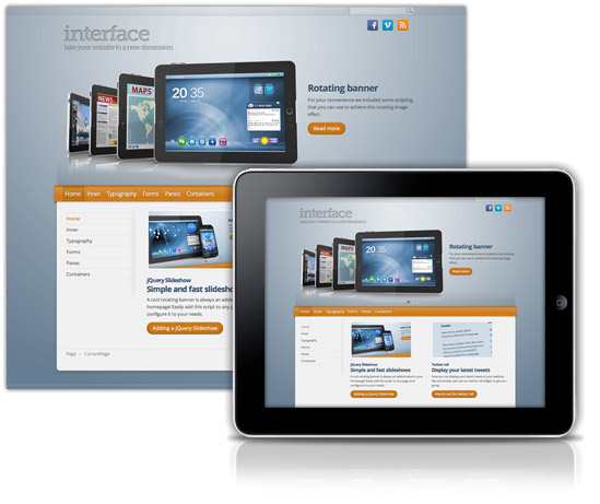Interface theme for sharepoint